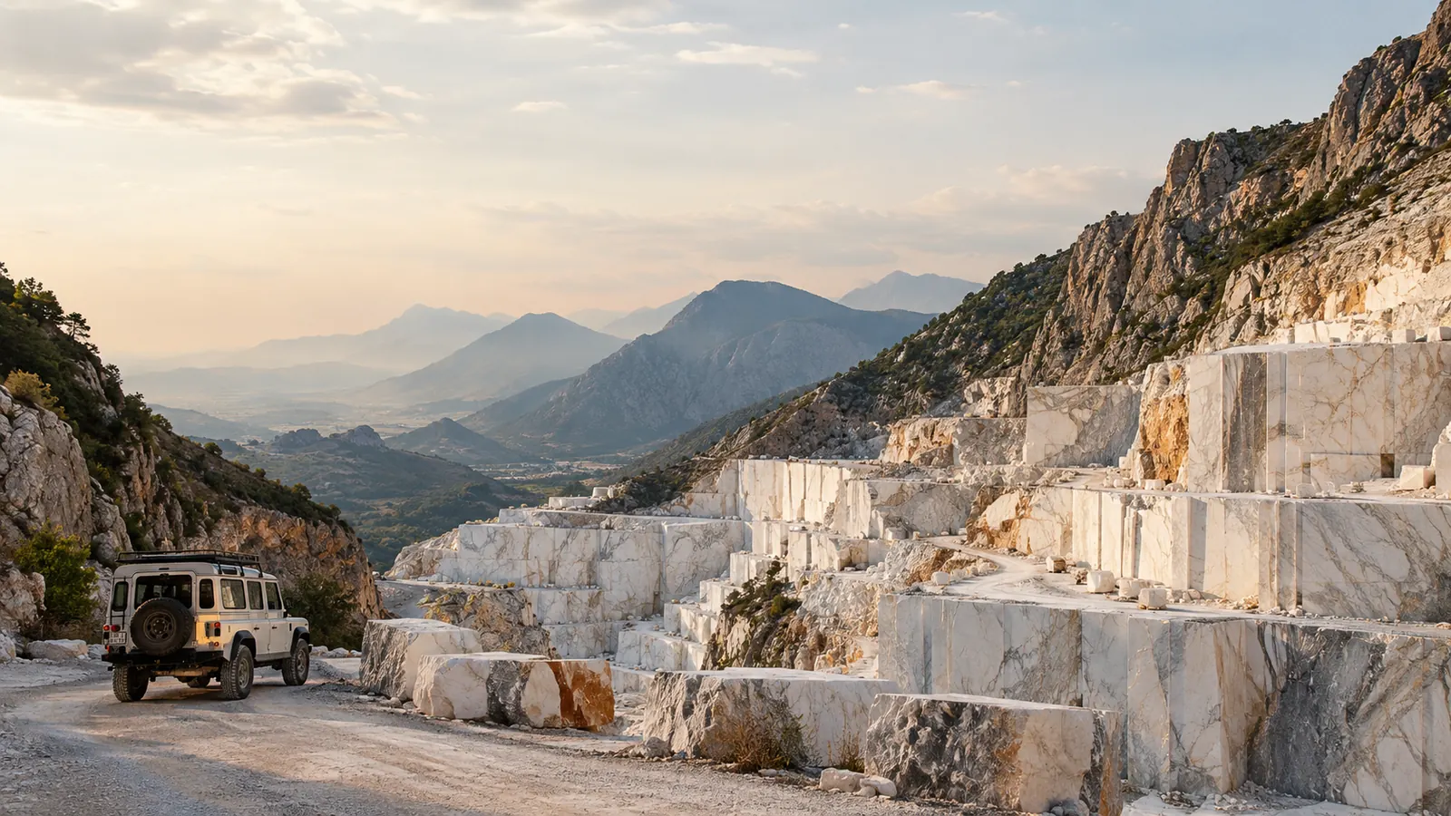 Carrara-Marmorbrüche: 4x4- und Höhlentouren